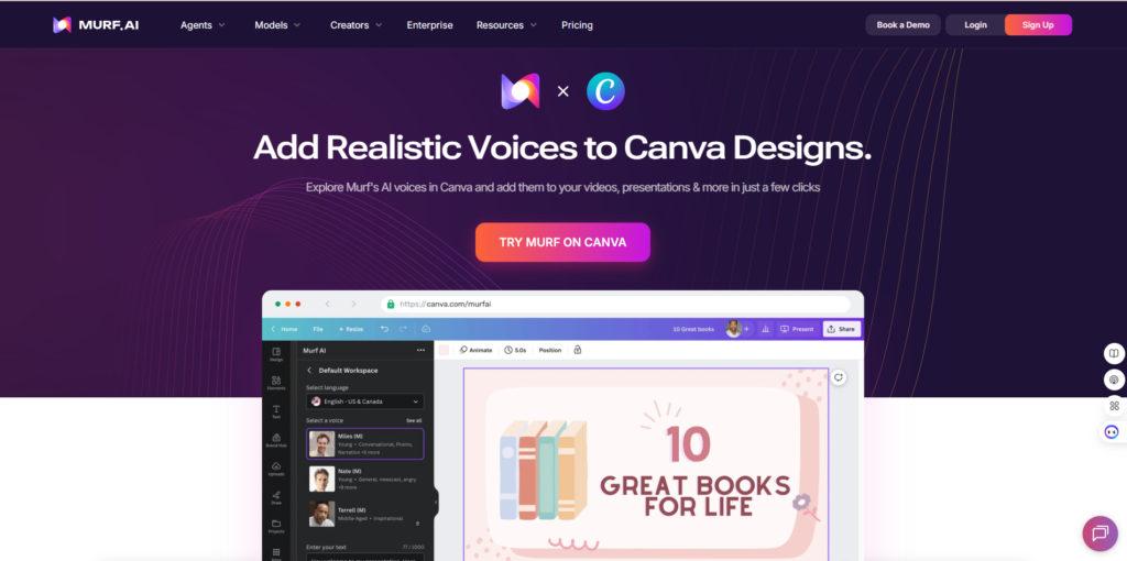 Murf review AI canva